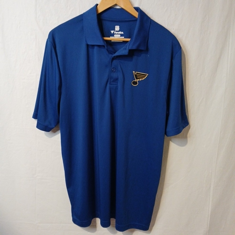 Fanatics Branded Men's XL Blue St. Louis Blues Polo Shirt‎